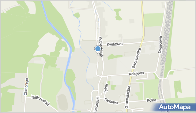 Głuchołazy, Poprzeczna, mapa Głuchołazy