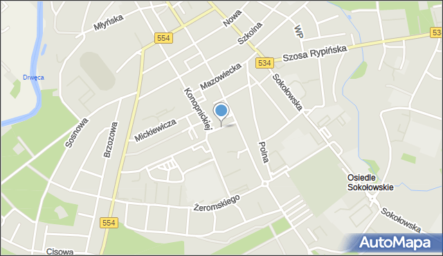 Golub-Dobrzyń, Pod Arkadami, mapa Golub-Dobrzyń