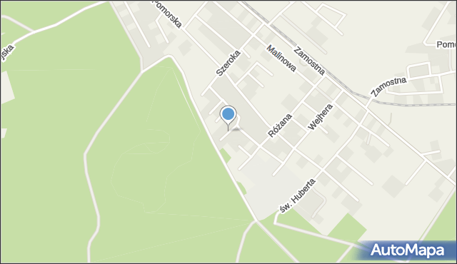 Góra gmina Wejherowo, Pod Lasem, mapa Góra gmina Wejherowo