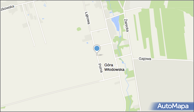 Góra Włodowska, Polna, mapa Góra Włodowska