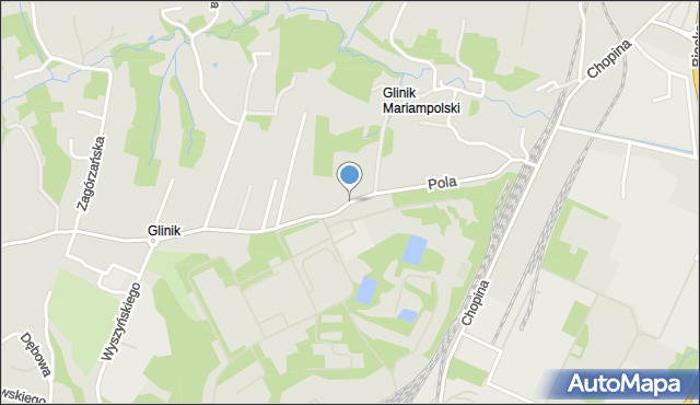 Gorlice, Pola Wincentego, mapa Gorlic