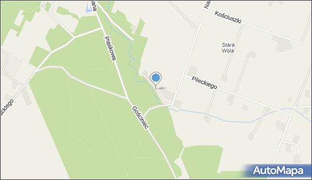 Górzno powiat garwoliński, Poziomkowa, mapa Górzno powiat garwoliński