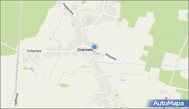 Granowiec, Pocztowa, mapa Granowiec