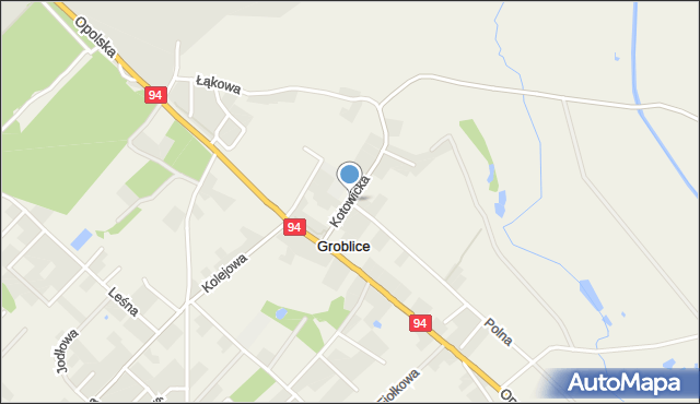 Groblice, Polna, mapa Groblice