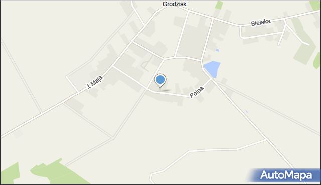 Grodzisk powiat siemiatycki, Polna, mapa Grodzisk powiat siemiatycki