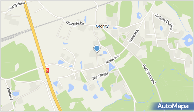 Gronity, Pod Brzozami, mapa Gronity