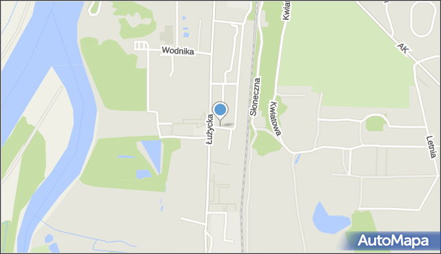 Gryfino, Podgórna, mapa Gryfino