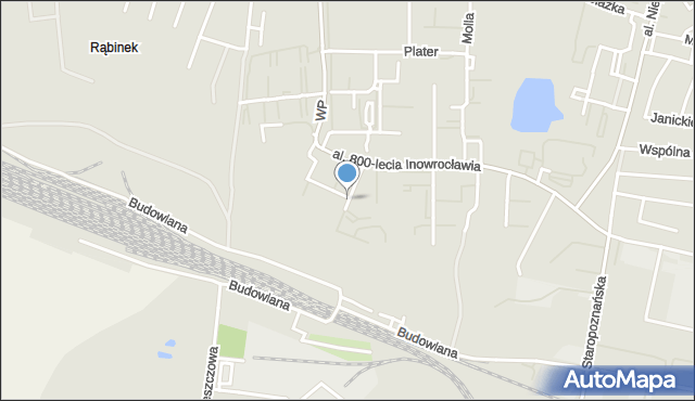 Inowrocław, Polskich Saperów, mapa Inowrocławia