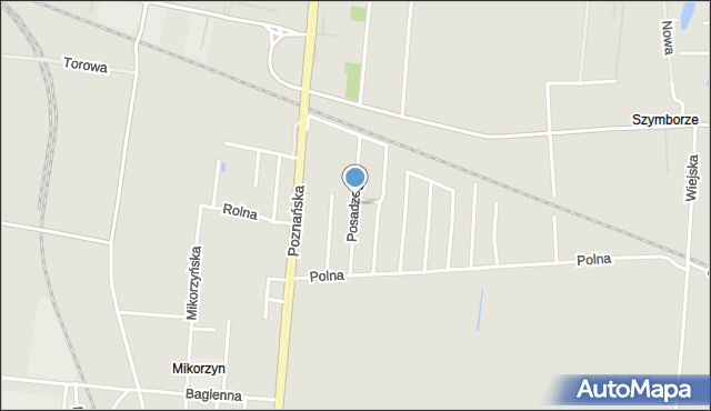 Inowrocław, Posadzego Franciszka, mapa Inowrocławia