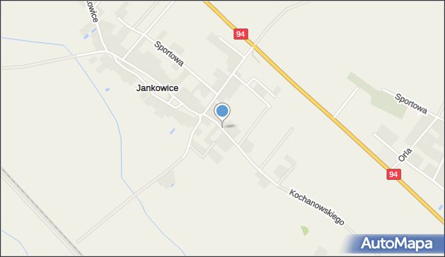 Jankowice gmina Oława, Polna, mapa Jankowice gmina Oława