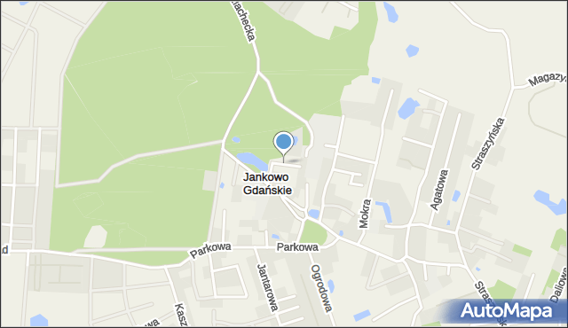 Jankowo Gdańskie, Pod Lasem, mapa Jankowo Gdańskie