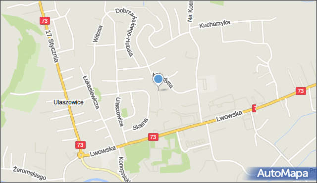 Jasło, Polnych Kwiatów, mapa Jasła