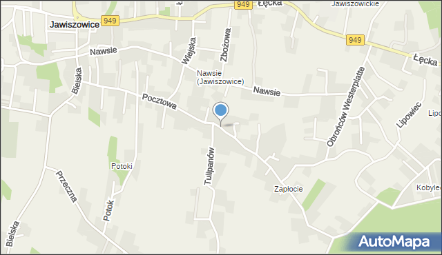 Jawiszowice, Pocztowa, mapa Jawiszowice