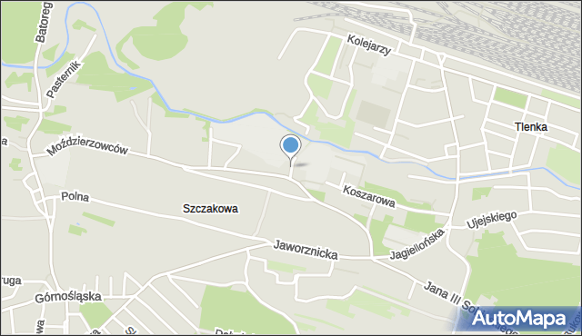Jaworzno, Pochyła, mapa Jaworzno