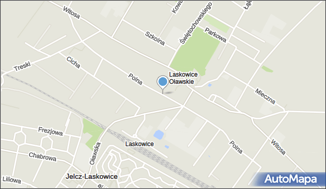 Jelcz-Laskowice, Polna, mapa Jelcz-Laskowice