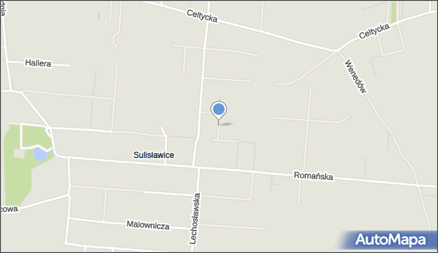 Kalisz, Powstańców Śląskich, mapa Kalisza