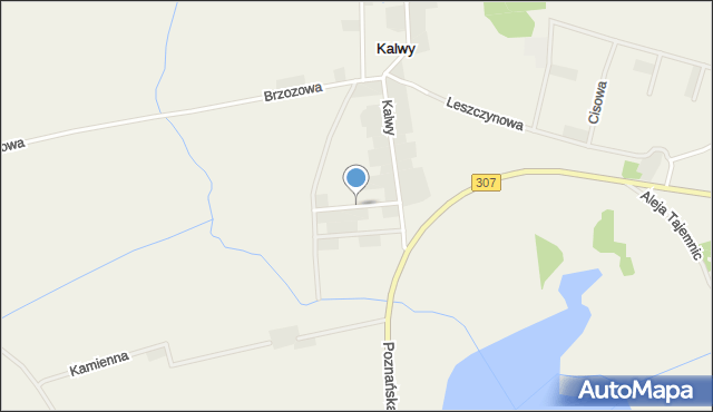 Kalwy, Podgórna, mapa Kalwy