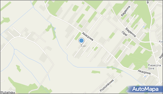 Kąty Węgierskie, Porannej Rosy, mapa Kąty Węgierskie