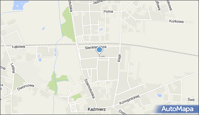 Kaźmierz, Powstańców Wielkopolskich, mapa Kaźmierz