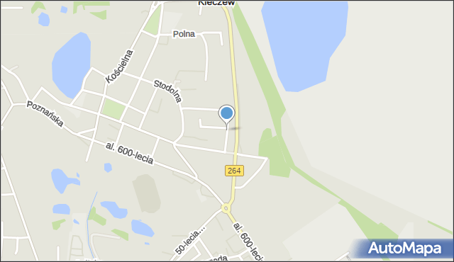 Kleczew, Poziomkowa, mapa Kleczew