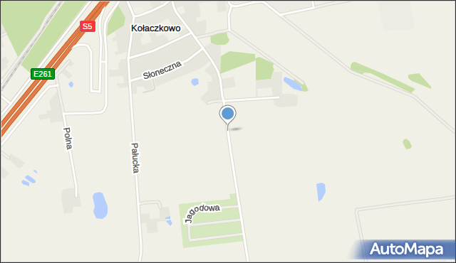 Kołaczkowo gmina Szubin, Powstańców Wielkopolskich, mapa Kołaczkowo gmina Szubin