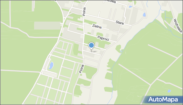 Komorów gmina Michałowice, Pod Borem, mapa Komorów gmina Michałowice
