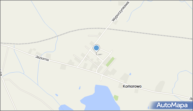 Komorowo gmina Kaźmierz, Pogodna, mapa Komorowo gmina Kaźmierz