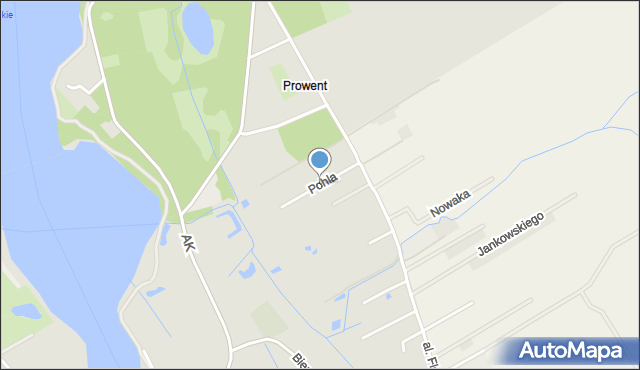 Kórnik, Pohla Edwarda, mapa Kórnik