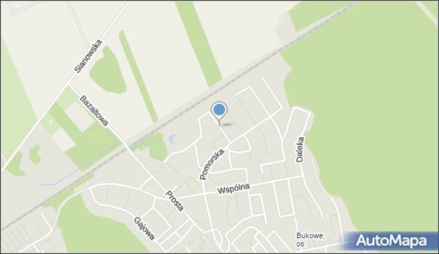 Koszalin, Podlaska, mapa Koszalina