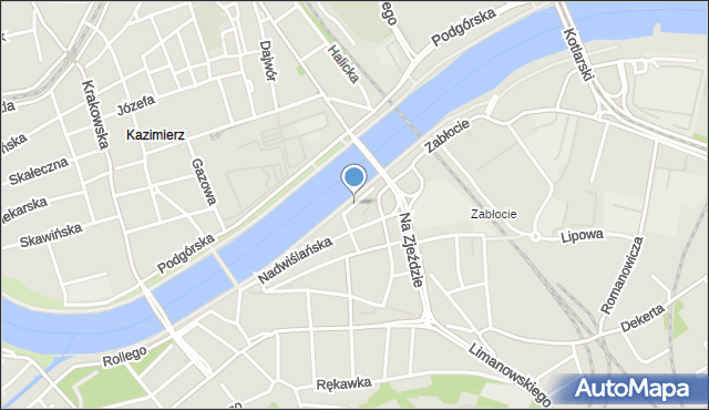 Kraków, Port Solny, mapa Krakowa