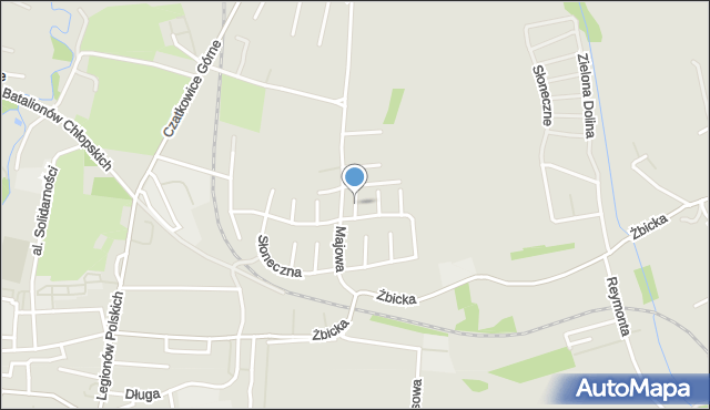 Krzeszowice, Polaczka Stanisława, mapa Krzeszowice