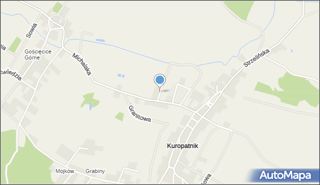 Kuropatnik, Polna, mapa Kuropatnik