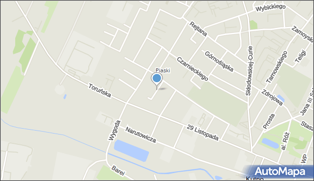 Kutno, Pogodna, mapa Kutno