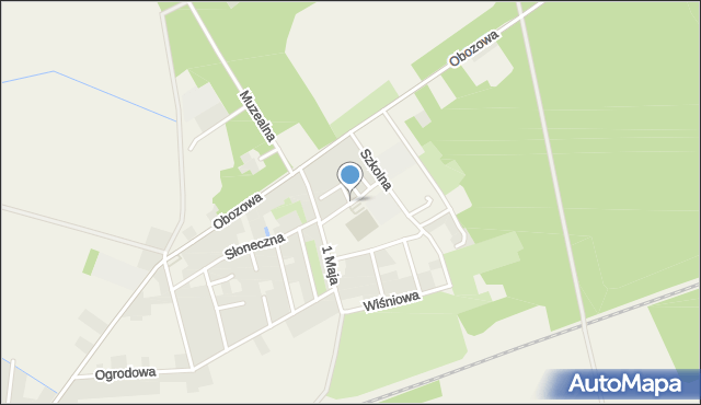 Łambinowice, Powstańców Śląskich, mapa Łambinowice