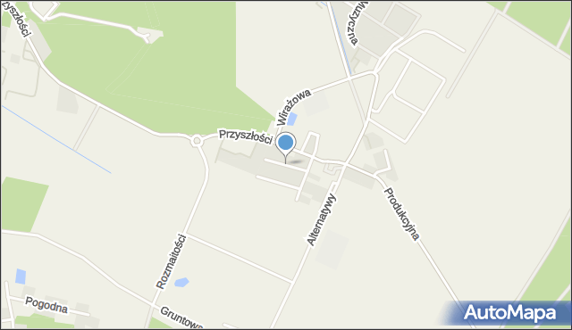 Łazy gmina Lesznowola, Pozytywna, mapa Łazy gmina Lesznowola