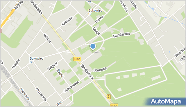 Legionowo, Podgórska, mapa Legionowo