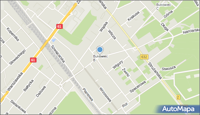 Legionowo, Polna, mapa Legionowo