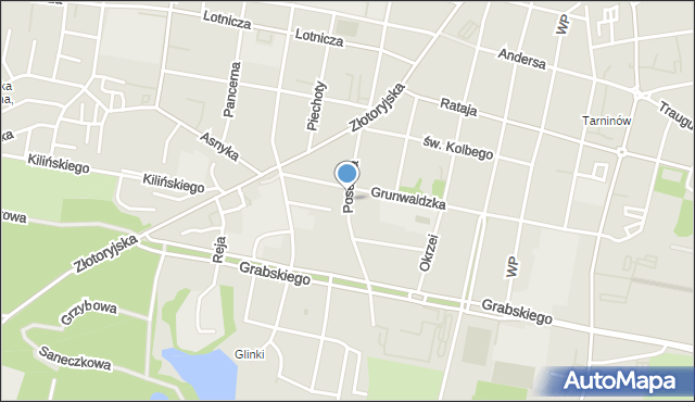 Legnica, Poselska, mapa Legnicy