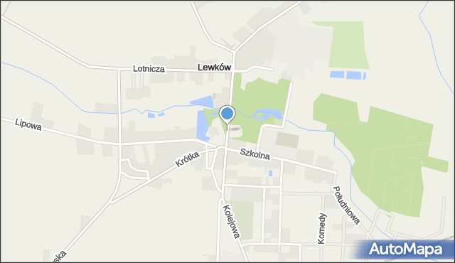 Lewków, Powstańców Wielkopolskich, mapa Lewków