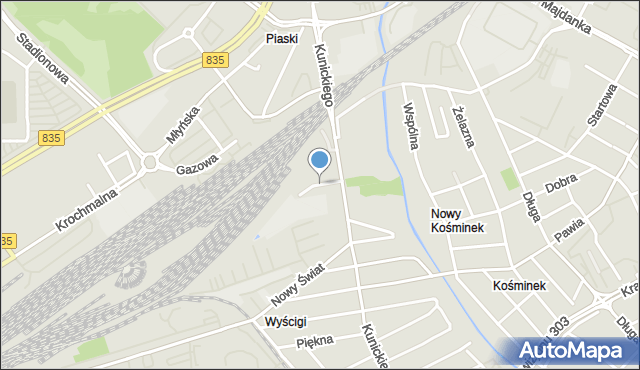 Lublin, Pochyła, mapa Lublina