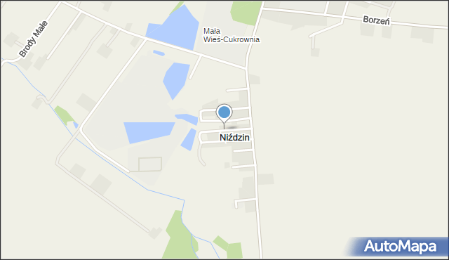 Mała Wieś powiat płocki, Polna, mapa Mała Wieś powiat płocki