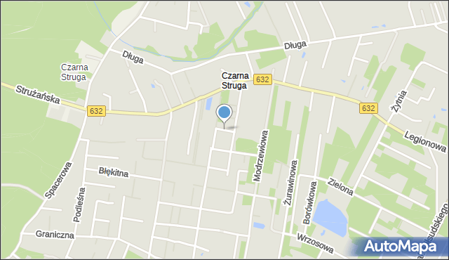 Marki powiat wołomiński, Pomarańczowa, mapa Marki powiat wołomiński