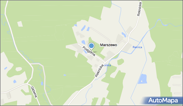 Marszewo gmina Przywidz, Podgórna, mapa Marszewo gmina Przywidz