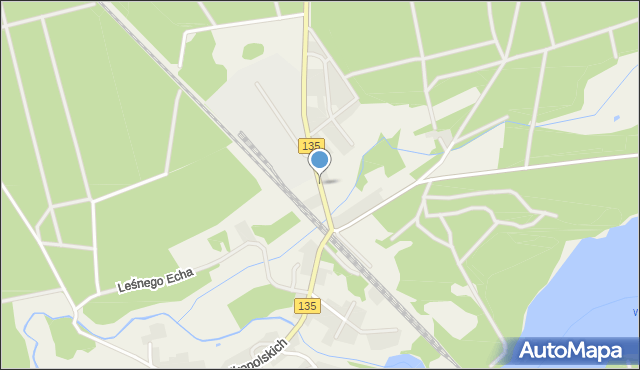Miały, Powstańców Wielkopolskich, mapa Miały