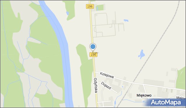 Miękowo gmina Czerwonak, Poznańska, mapa Miękowo gmina Czerwonak