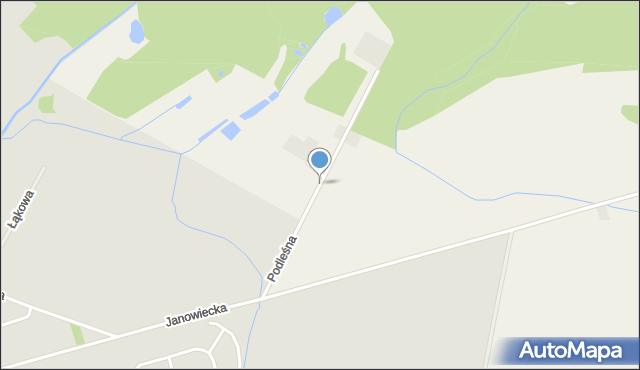 Mieścisko powiat wągrowiecki, Podleśna, mapa Mieścisko powiat wągrowiecki