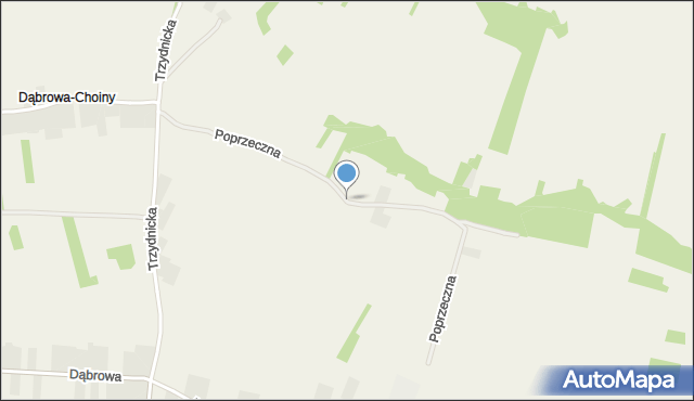 Mikulin gmina Kraśnik, Poprzeczna, mapa Mikulin gmina Kraśnik