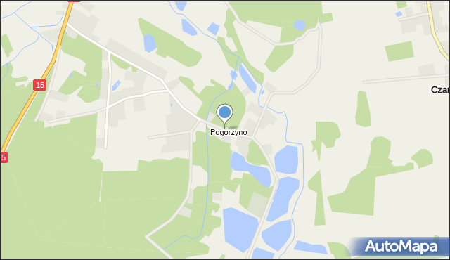 Miłochowice, Pogórzyno, mapa Miłochowice