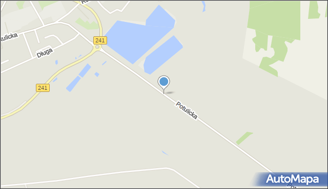 Nakło nad Notecią, Potulicka, mapa Nakło nad Notecią