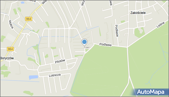 Niepołomice, Potasińskiego Włodzimierza, gen., mapa Niepołomice